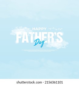 Happy father's day design, suitable for banners, promotions, posters, vouchers, give away and others