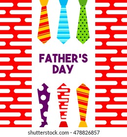 Happy father's day design template