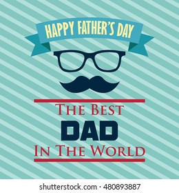 Happy father's day design template