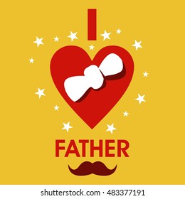 Happy father's day design template