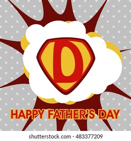 Happy father's day design template