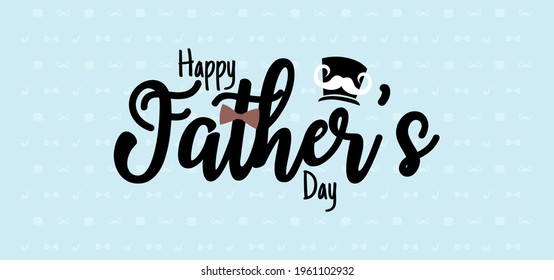 happy fathers day design vector template