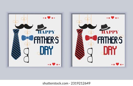 Happy father's day design vector template