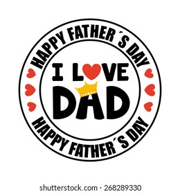 happy fathers day design, vector illustration eps10 graphic 