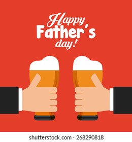 happy fathers day design, vector illustration eps10 graphic 