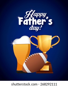 happy fathers day design, vector illustration eps10 graphic 