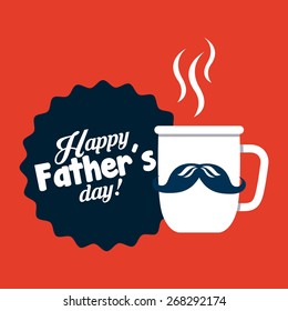 happy fathers day design, vector illustration eps10 graphic 