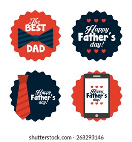happy fathers day design, vector illustration eps10 graphic 