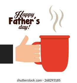 happy fathers day design, vector illustration eps10 graphic 