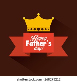 happy fathers day design, vector illustration eps10 graphic 