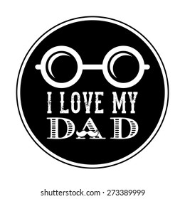 happy fathers day design, vector illustration eps10 graphic 
