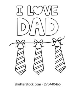 happy fathers day design, vector illustration eps10 graphic 