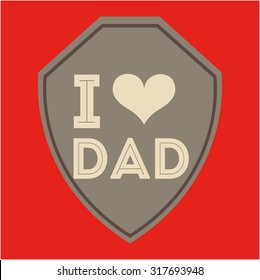 happy fathers day design, vector illustration eps10 graphic 