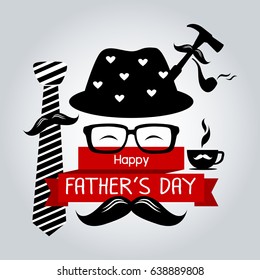 Happy fathers day design vector illustration