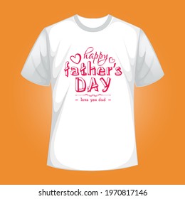 Happy Father's Day Design Vintage style father day t-shirt design. Best for party greetings cards, t-shirt, mug, banner, poster Vector illustration