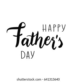 Happy Father's Day Digital Poster. Vector illustration with lettering.