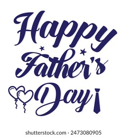 Happy Fathers day doodle mustache typography banner. Concept for Father's Day with elegant handwritten lettering and moustache. Vector