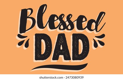 Happy Fathers day doodle mustache typography banner. Concept for Father's Day with elegant handwritten lettering and moustache. Vector illustration