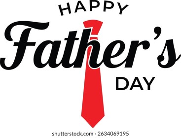Happy Father's Day Elegant Script Typography Design