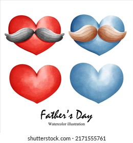 Happy Father's day element. Vector illustration
