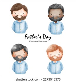 Happy Father's day element. Vector illustration

