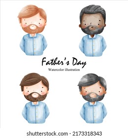 Happy Father's day element. Vector illustration
