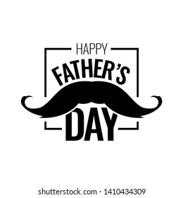 Happy father`s day. Father day emblem. Vector lettering background