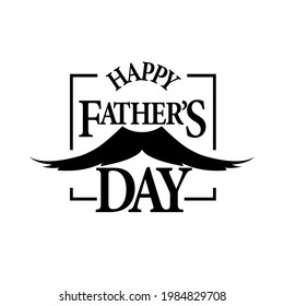 Happy father`s day. Father day emblem. Vector lettering background