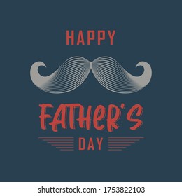 Happy Fathers day, Father with his kids, son and daughter.