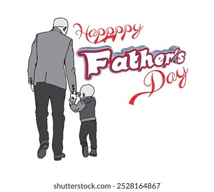 Happy Father's Day, Father and typography