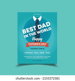 Happy Father's Day Flyer Template