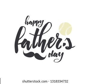 Happy father's day funny lettering sign