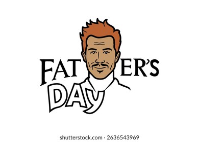 Happy fathers Day" Fathers Day Gift For Fathers, Typography lettering quote design. Typography funny phrase. For stickers, t-shirts, mugs, etc.