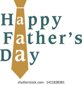 Happy Fathers Day Gift Vector Ilustration