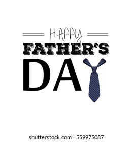 Happy father's day graphic design, Vector illustration