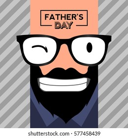 Happy father's day graphic design, Vector illustration