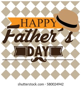 Happy fathers day graphic design, Vector illustration