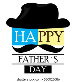 Happy fathers day graphic design, Vector illustration