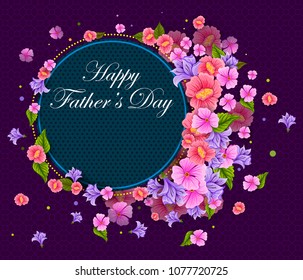 Happy Father's Day greeting background in vector