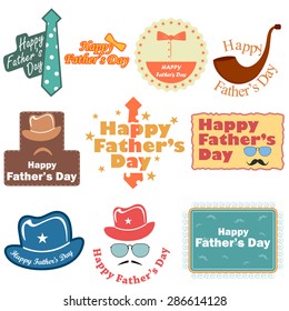 Happy Father's Day greeting background in vector