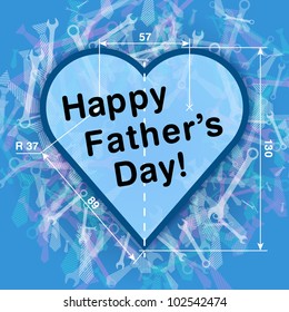 Happy father's day greeting card