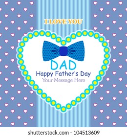 Happy Father's Day Greeting Card / Bow Tie Design