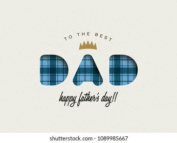 Happy Fathers Day greeting card design