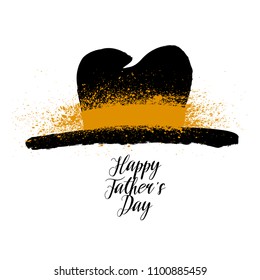 Happy Fathers Day greeting card design for men's event, banner or poster. Vector postcard illustration