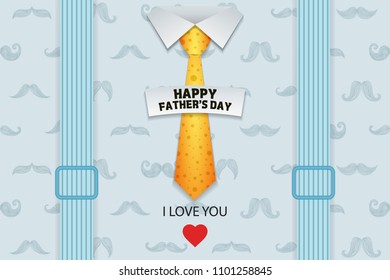 Happy Father's Day Greeting Card / I Love My DAD 