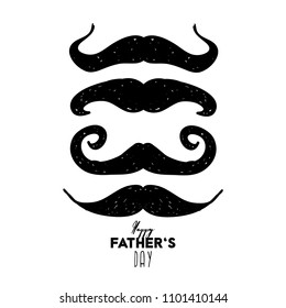 Happy Fathers Day greeting card design for men's event, banner or poster. Vector postcard illustration