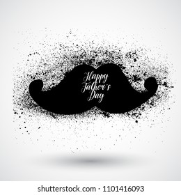Happy Fathers Day greeting card design for men's event, banner or poster. Vector postcard illustration