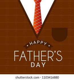 Happy Fathers Day Greeting Card Design Background.