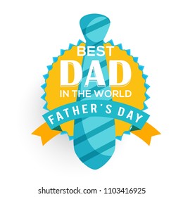 Happy Fathers Day Greeting Card Design Background.