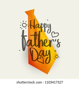 Happy Fathers Day Greeting Card Design Background.